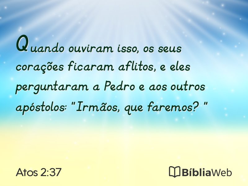 Atos 2:37 em imagem para compartilhar