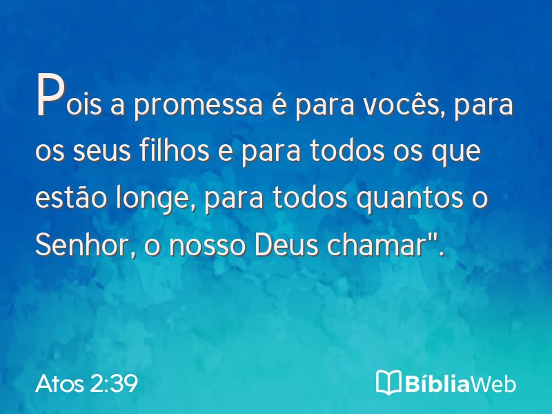 Atos 2:39 em imagem para compartilhar