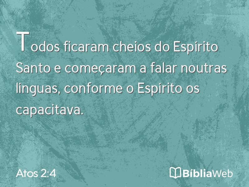 Atos 2:4 em imagem para compartilhar