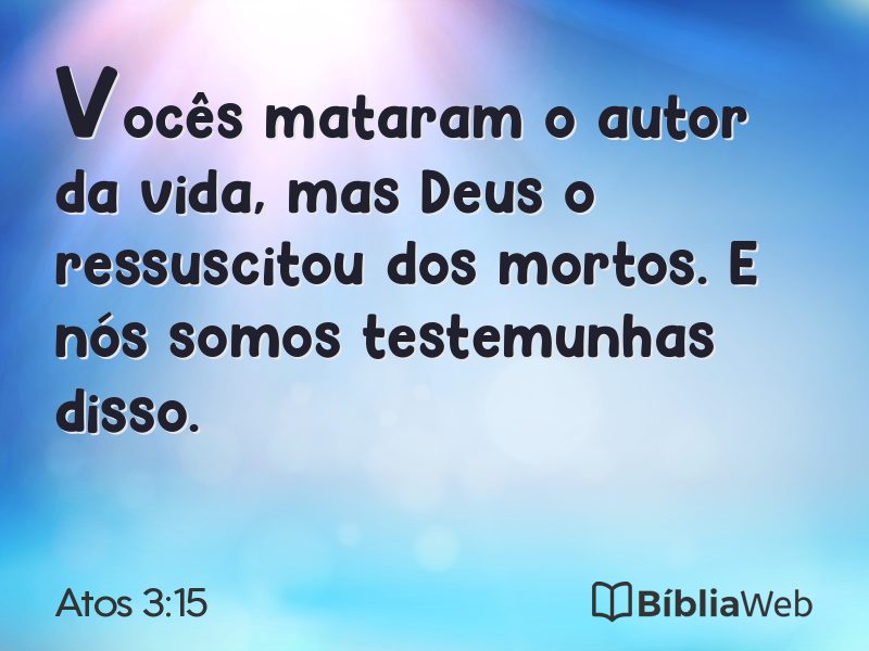 Atos 3:15 em imagem para compartilhar