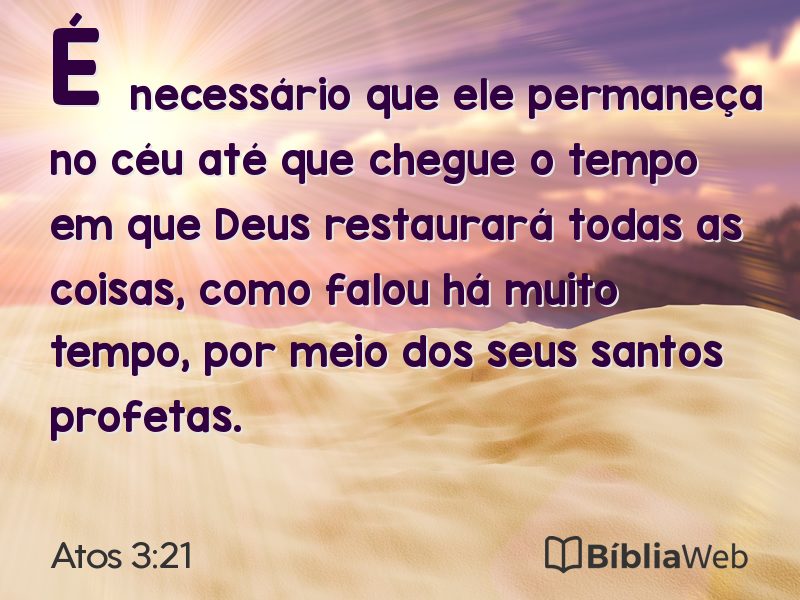Atos 3:21 em imagem para compartilhar