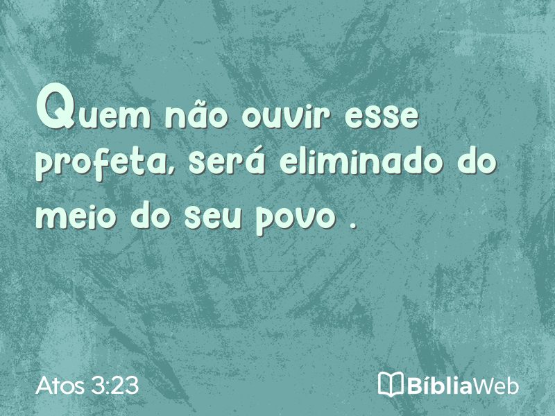 Atos 3:23 em imagem para compartilhar