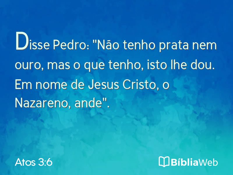 Atos 3:6 em imagem para compartilhar