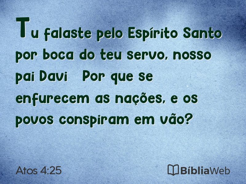 Atos 4:25 em imagem para compartilhar