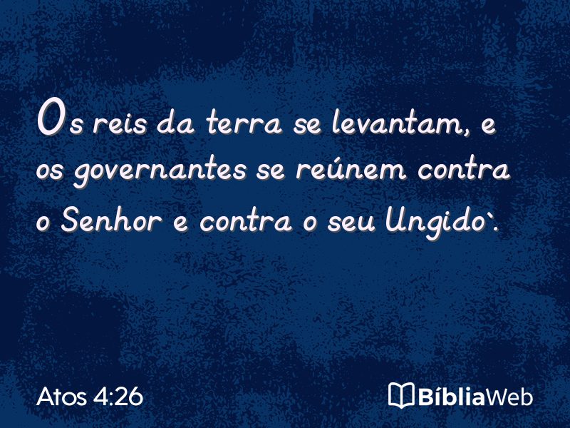 Atos 4:26 em imagem para compartilhar