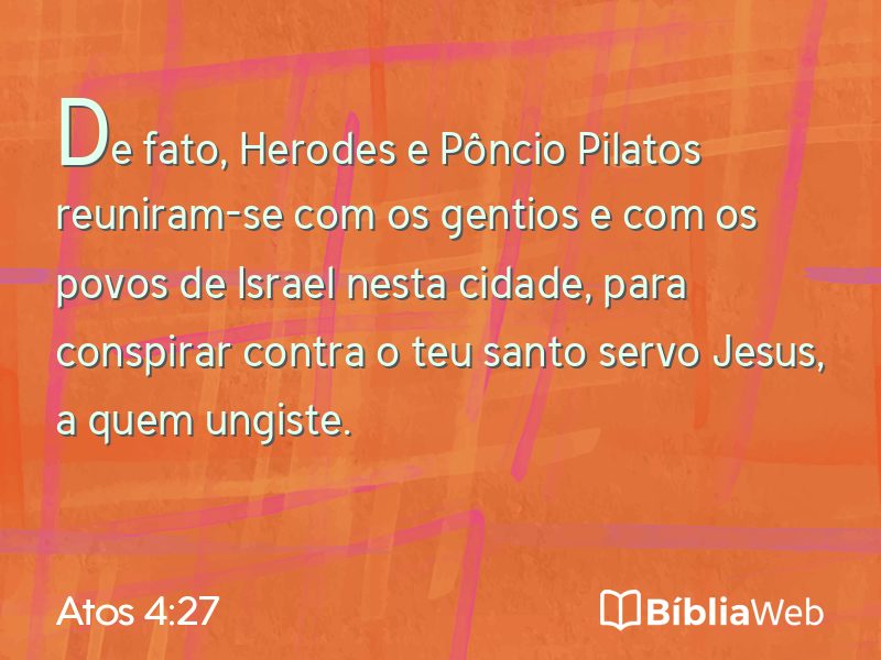 Atos 4:27 em imagem para compartilhar