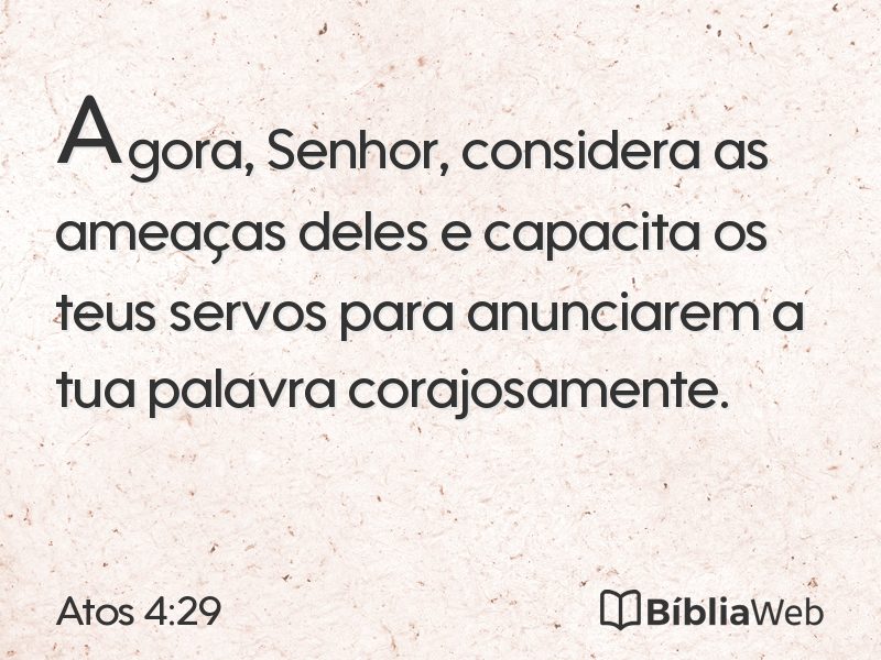 Atos 4:29 em imagem para compartilhar
