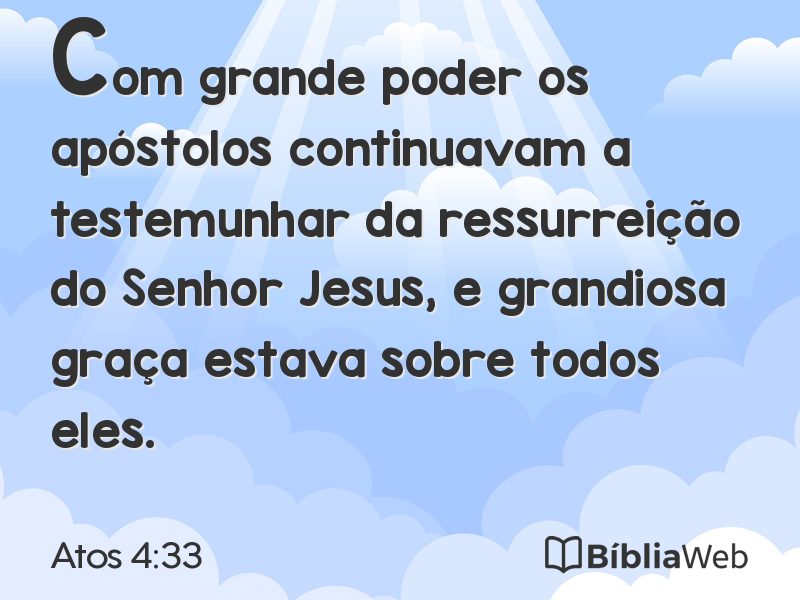 Atos 4:33 em imagem para compartilhar