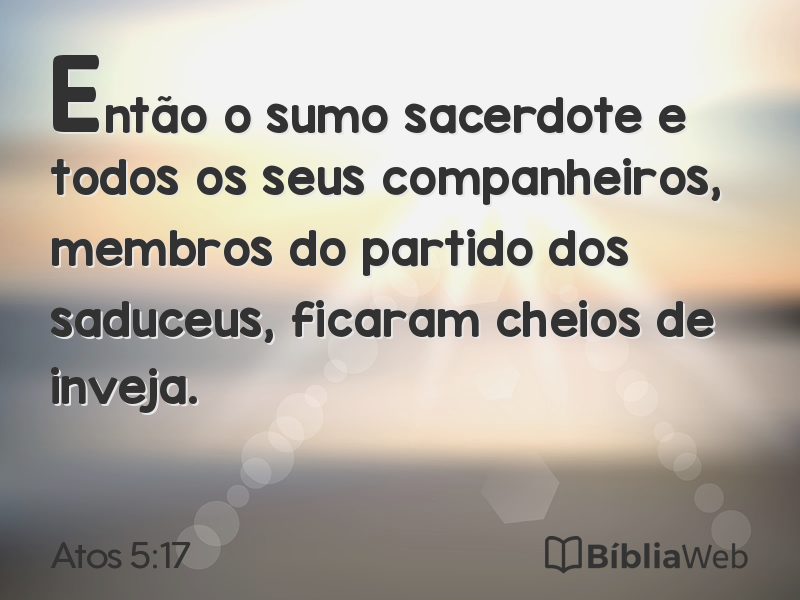 Atos 5:17 em imagem para compartilhar