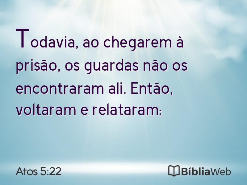 Atos 5:22 em imagem para compartilhar