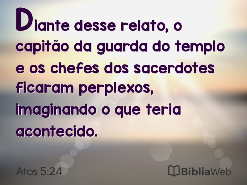Atos 5:24 em imagem para compartilhar