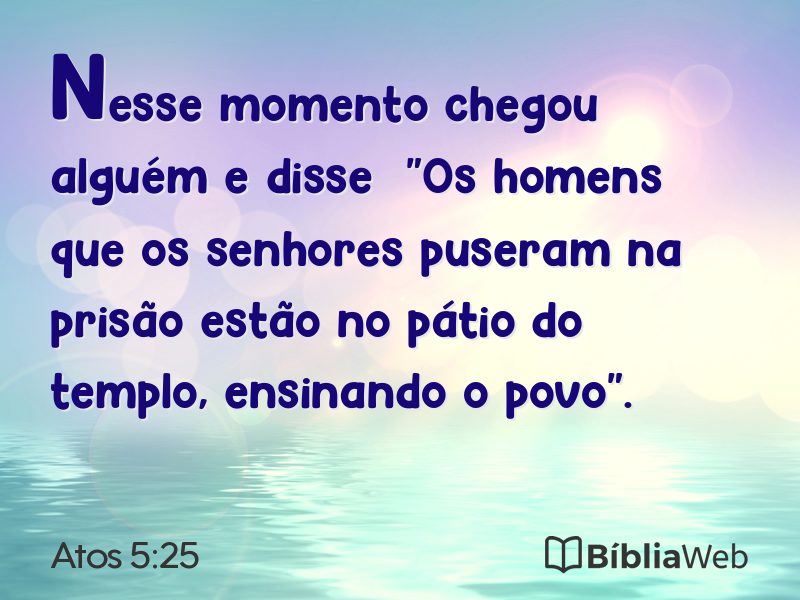 Atos 5:25 em imagem para compartilhar
