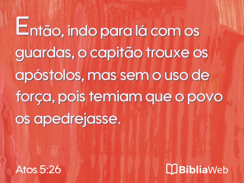 Atos 5:26 em imagem para compartilhar