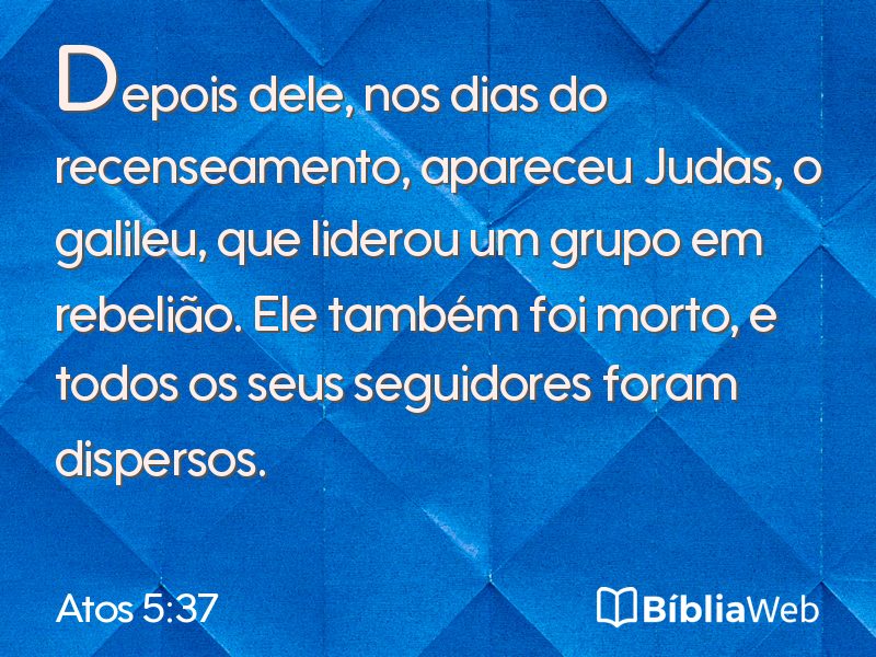 Atos 5:37 em imagem para compartilhar