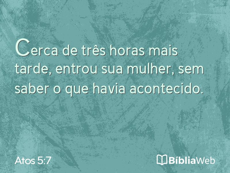 Atos 5:7 em imagem para compartilhar