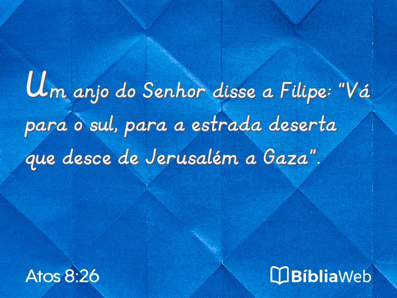 Atos 8:26 em imagem para compartilhar