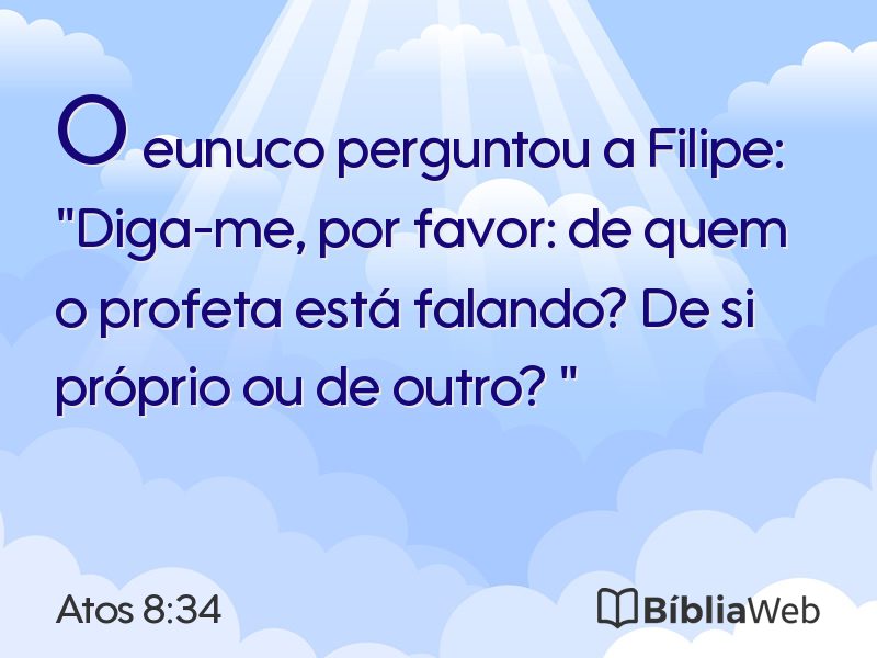 Atos 8:34 em imagem para compartilhar