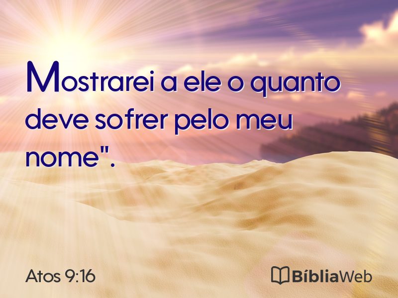 Atos 9:16 em imagem para compartilhar