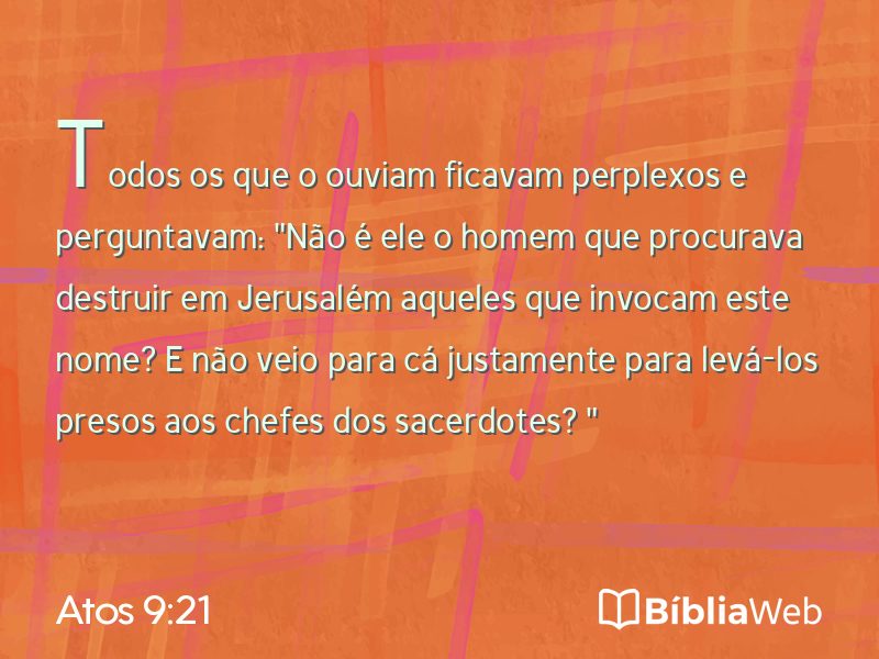 Atos 9:21 em imagem para compartilhar