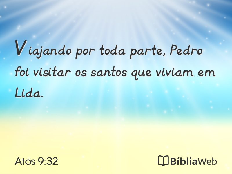 Atos 9:32 em imagem para compartilhar