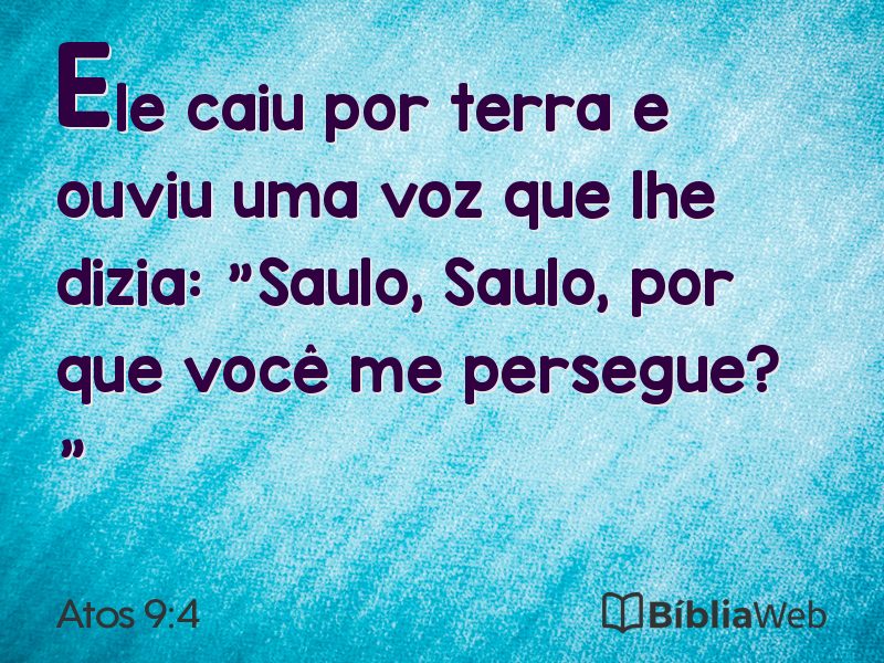 Atos 9:4 em imagem para compartilhar