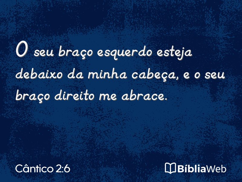 Cântico 2:6 em imagem para compartilhar