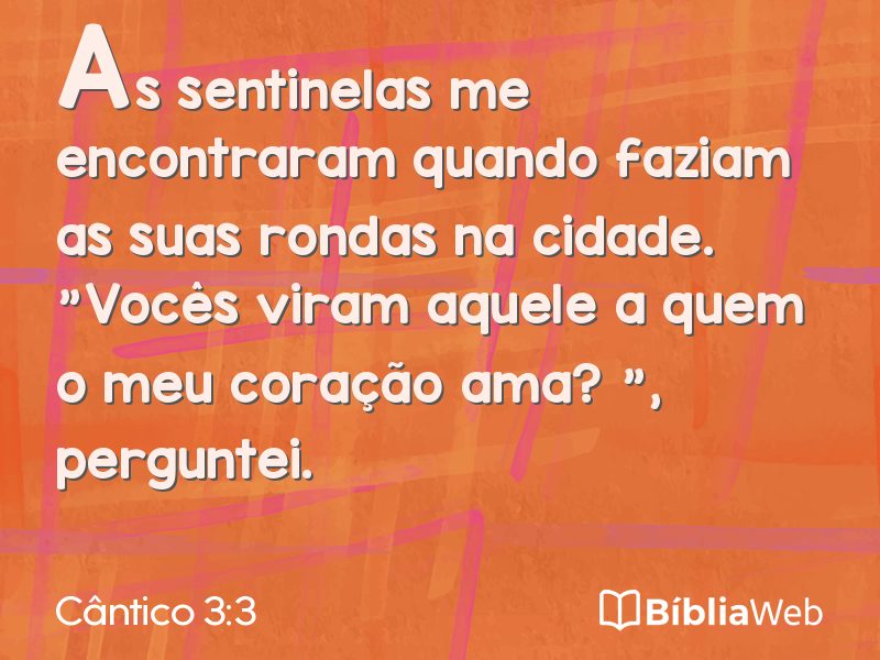 Cântico 3:3 em imagem para compartilhar
