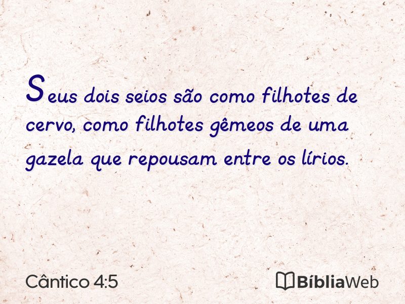 Cântico 4:5 em imagem para compartilhar