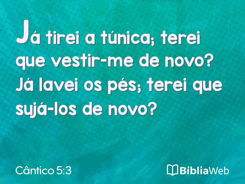 Cântico 5:3 em imagem para compartilhar