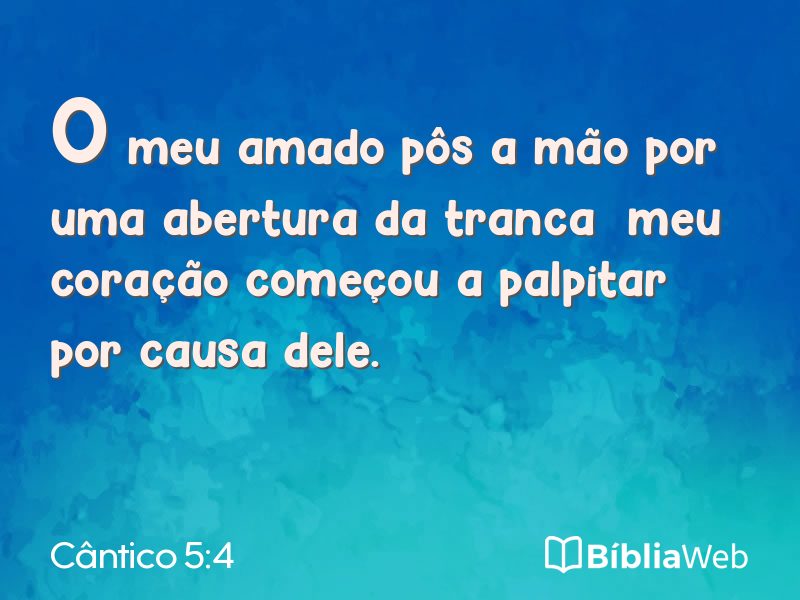 Cântico 5:4 em imagem para compartilhar