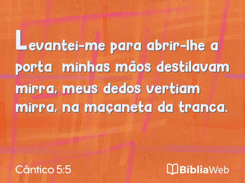 Cântico 5:5 em imagem para compartilhar