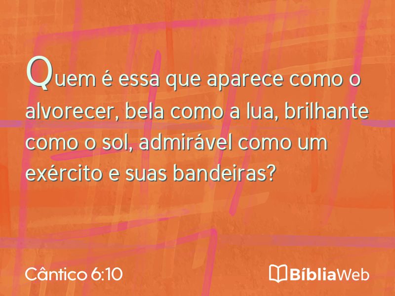 Cântico 6:10 em imagem para compartilhar
