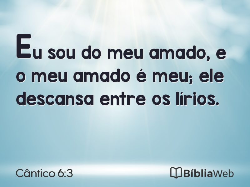Cântico 6:3 em imagem para compartilhar