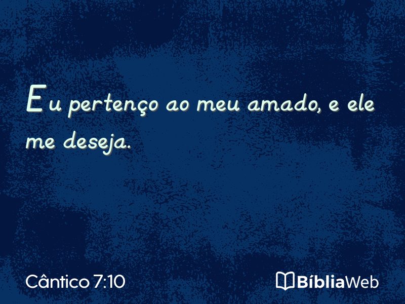 Cântico 7:10 em imagem para compartilhar