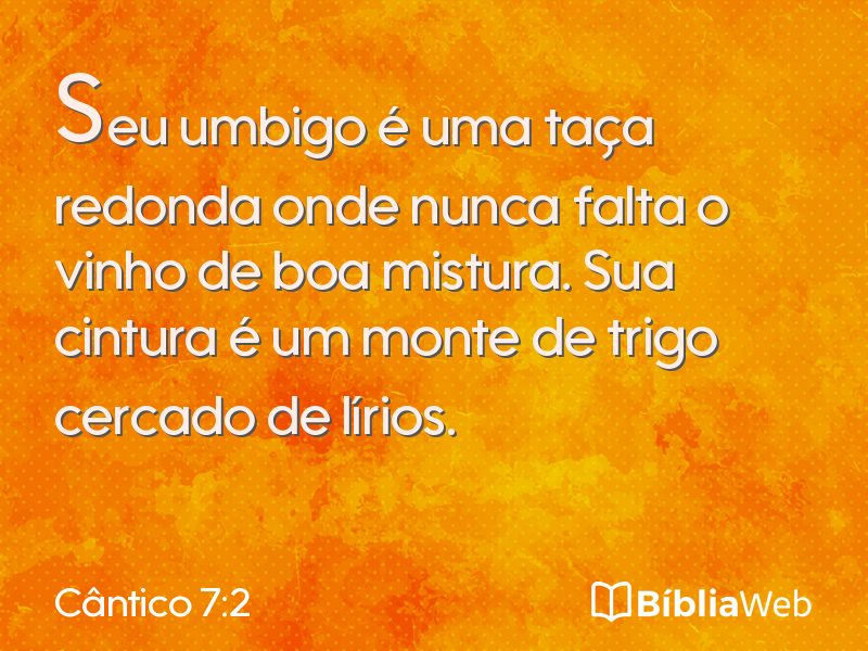 Cântico 7:2 em imagem para compartilhar
