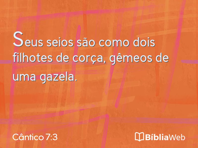 Cântico 7:3 em imagem para compartilhar
