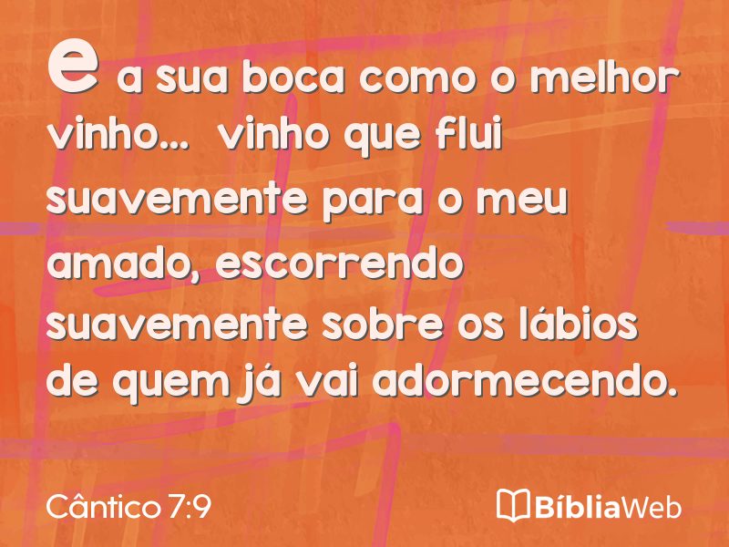 Cântico 7:9 em imagem para compartilhar