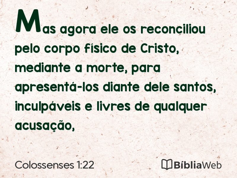 Colossenses 1:22 em imagem para compartilhar