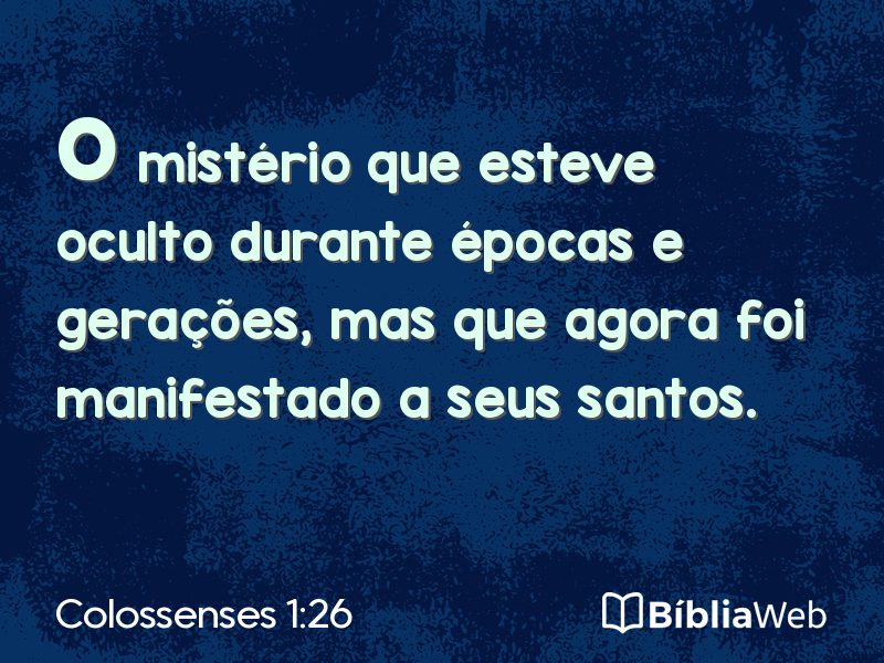 Colossenses 1:26 em imagem para compartilhar