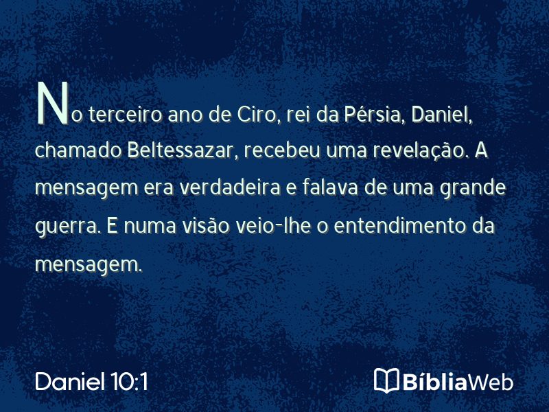 Daniel 10:1 em imagem para compartilhar