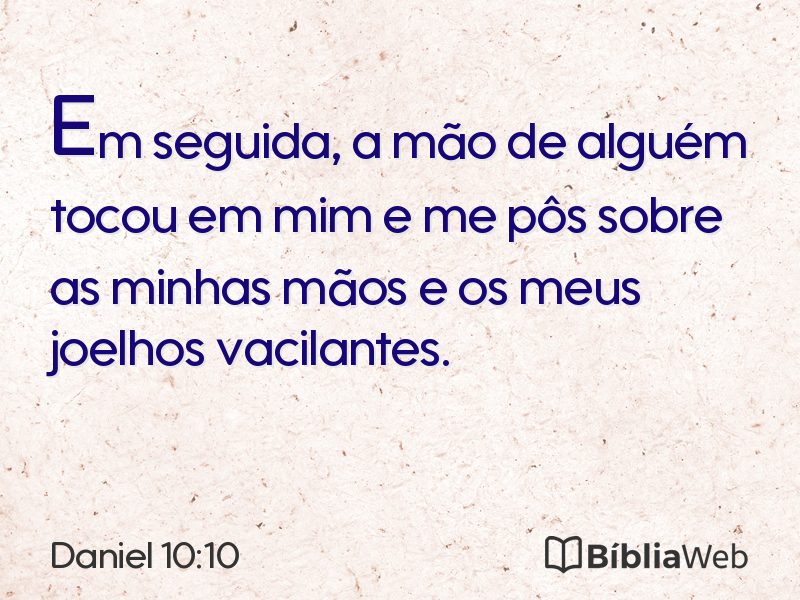 Daniel 10:10 em imagem para compartilhar