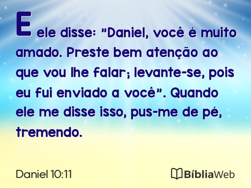 Daniel 10:11 em imagem para compartilhar