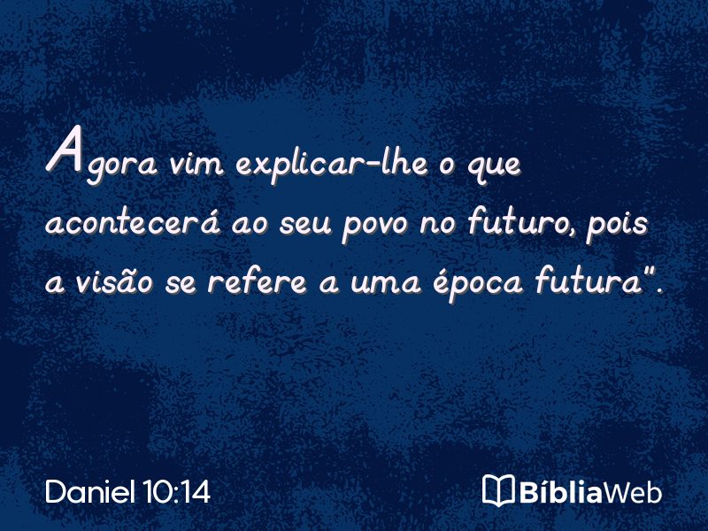 Daniel 10:14 em imagem para compartilhar
