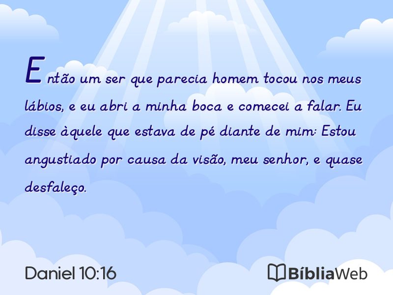 Daniel 10:16 em imagem para compartilhar