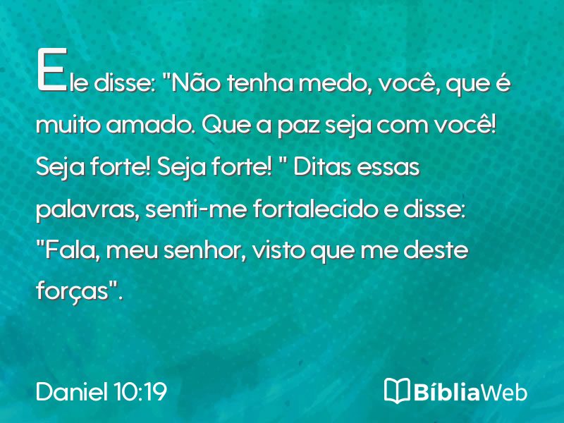 Daniel 10:19 em imagem para compartilhar