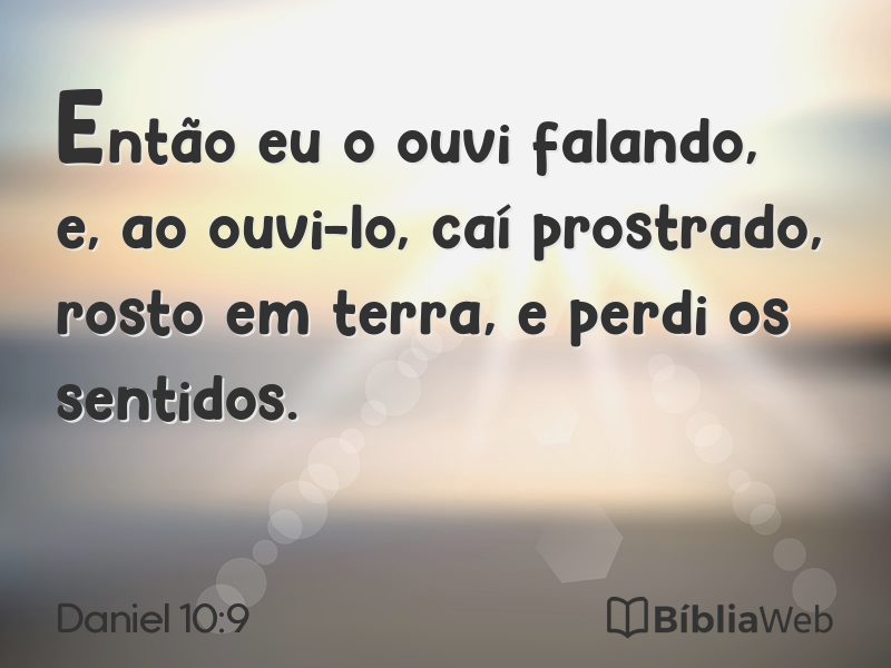 Daniel 10:9 em imagem para compartilhar
