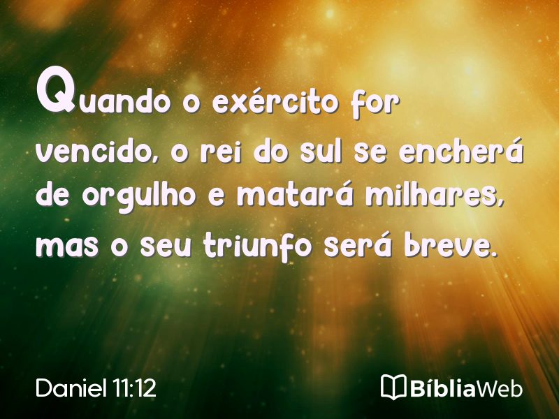Daniel 11:12 em imagem para compartilhar