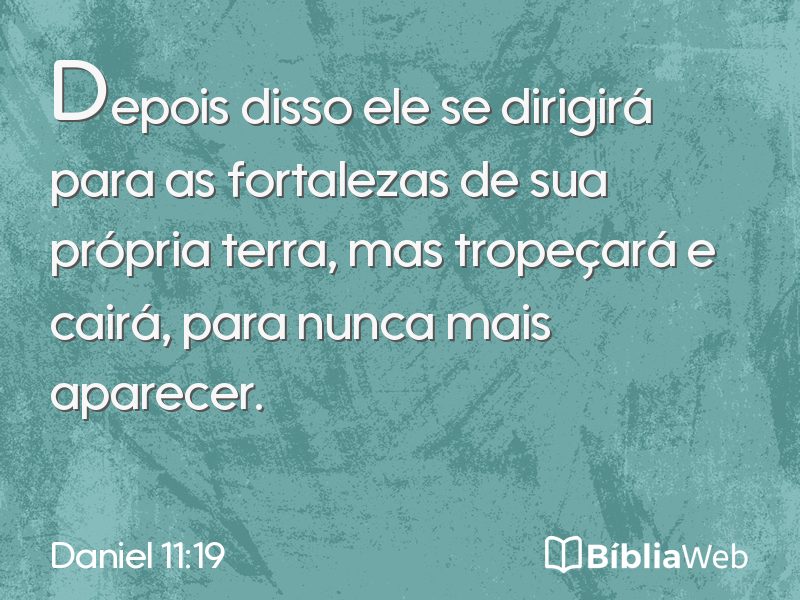 Daniel 11:19 em imagem para compartilhar