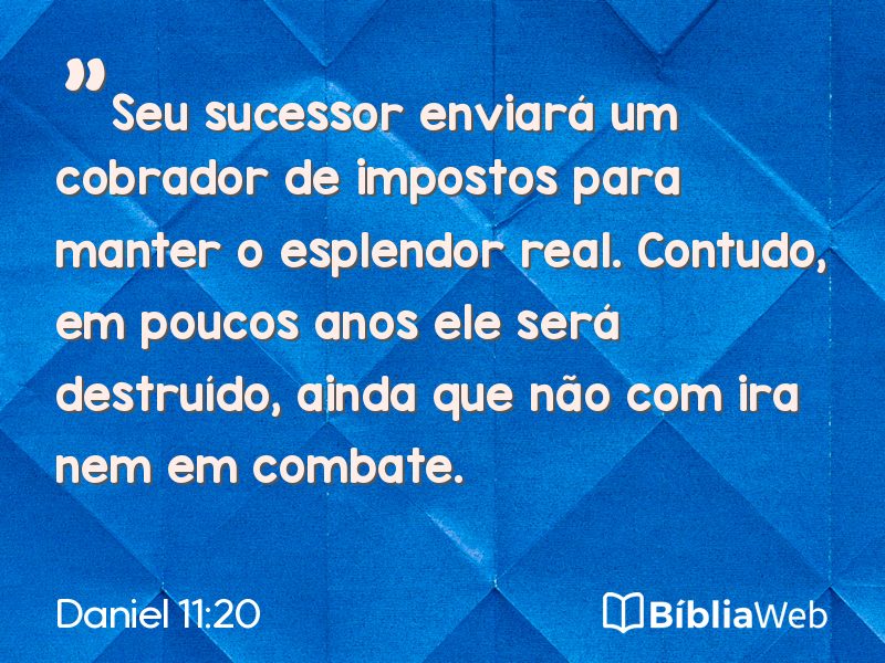 Daniel 11:20 em imagem para compartilhar