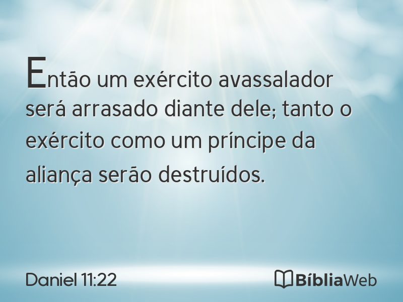 Daniel 11:22 em imagem para compartilhar